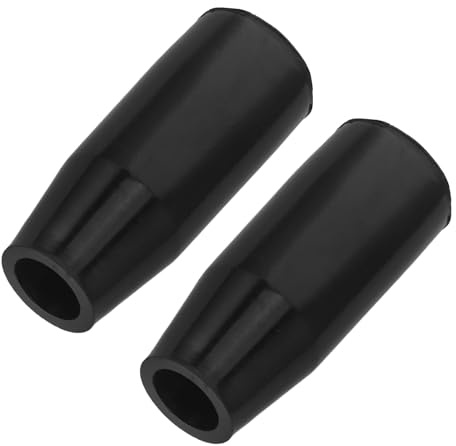 OUNONA 2pcs Heat Resistant Fireplace Handle Sleeves with Easy Installation, High Temperature Resistant Plastic Material, Protective Replacement Parts for Stove and Boiler Door Handles,