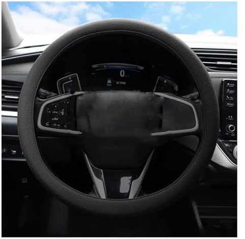 HJXCFUCDV Lenkradbezug, für Audi Q6 e Tron 2024 2025 2026 Lenkradhülle rutschfest Silikon Autolenkradbezug Flexibel Griffig Dehnbar Lenkradschutz Elastisch,A