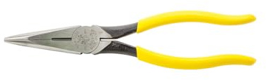 Klein Tools D203-8 Needle Nose Pliers, Long Nose Side Cutters, Alligator Pliers with Extended Handles, 8-Inch