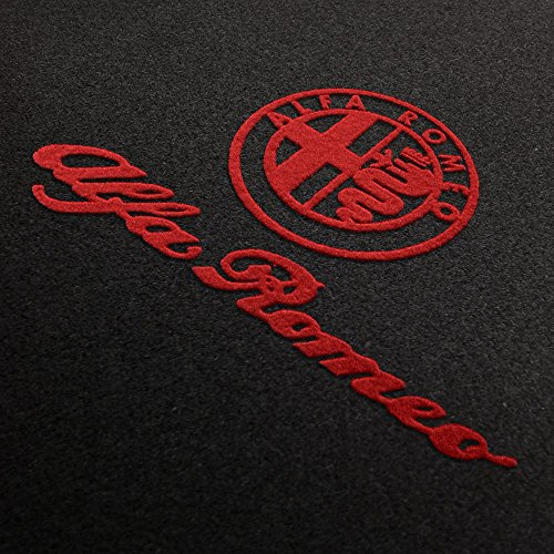 AUTOTEPPICH-STYLERS Fußmatten aus Nadelfilz mit Druck Logo+Schrift passend für Alfa Romeo 159 Q100_ALFA-L+S-103_Alfa_006
