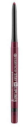 essence stay 8h waterproof lipliner, Lip Pencil, Lippenkonturenstift, Nr. 07 I am shooketh!, rot, langanhaltend, matt, vegan, wasserfest, Nanopartikel frei (0,28g)
