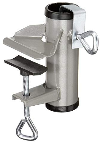 Dequate Sonnenschirmhalter Balkongeländer - Tragbarer Balkon Schirmhalter Geländer, Sonnenschirmhalter Für Balkon Innenhof Und Deck Geländer, Für 17-38 MM Sonnenschirmstangen