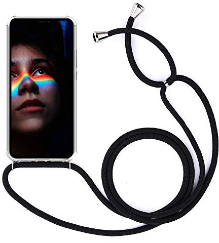 YuhooTech Handykette Hülle Kompatibel mit iPhone 12 Mini Handyhülle, Smartphone Necklace Hülle mit Band - Handyhülle mit Kordel Umhängenband - Schnur mit Case zum umhängen