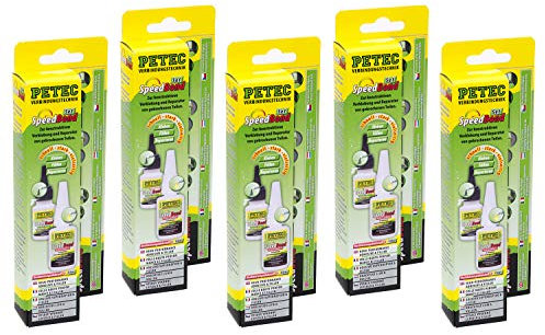 Petec SpeedBond Set Hochleistungsklebstoff & Filler Kleber Klebstoff 5 Stück