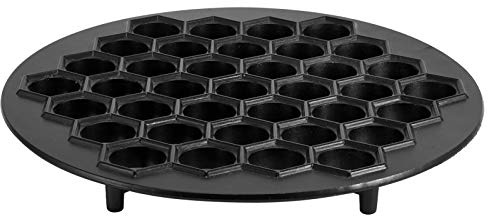 Omabeta Dumpling Mould, 37 Holes Aluminum Alloy Smooth Ravioli Maker, for Baking and Pastry Making