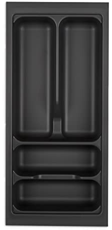 SOTOOLS KÖNIG Besteckeinsatz I, Lavagrau, 30er Korpus | Für Korpusbreiten 300–1200 mm, SO-Box, Blum Tandembox, ModernBox, Maße 219 x 473 mm, Lavagrau mit Perlstruktur.