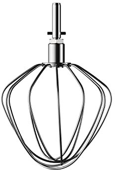 Kenwood CAT51.000SS stainless steel whisk, accessories for Kenwood Kitchen machines, balloon whisk suitable for all Chef kitchen machines, dishwasher-safe, stainless steel, silver