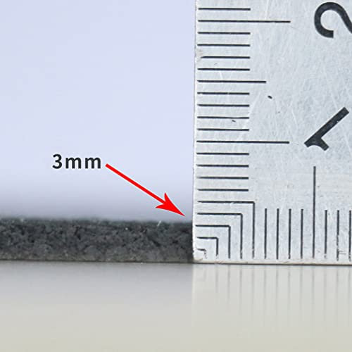 YiYYPT Antivibrationsmatte für Waschmaschinen Schwingungsdämpfer 3/4/5/6/8mm zuschneidbar Schallschutzmatte Trockner Matte Antivibrationsmatte für Waschmaschinen, Lautsprecher usw (3mm)