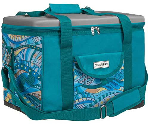anndora Kühltasche XL 40 Liter – große Isoliertasche mit Getränkehalter & Tragegurt – auslaufsicher & belastbar bis 10kg – Thermotasche für Picknick, Camping, Strand & Einkauf
