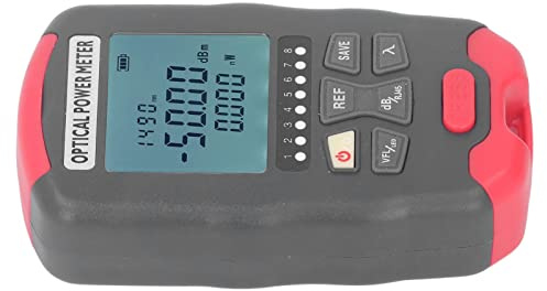 Optical Fiber Tester,LED Light Network Tester Red Light Source Fiber Optic Power Meter High Accuracy Wide Application for Testing (‑70 to +10dBm)