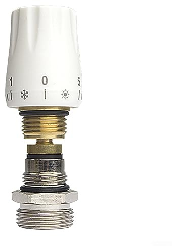 ZYWUOY Ventil für Fußbodenheizung, ABS + Messing, Kugelventil, G1/2xG3/4, Gelb