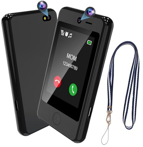 PTHTECHUS Handy für Kinder, Smartphone für Kinder, elektronisches Spielzeug 02, P1 Black 02