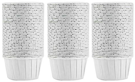 HAOHIZE Paquete de 100 mini moldes para magdalenas, tazas redondas reutilizables para hornear, forros para muffins multicolores, tazas de papel para magdalenas lindas y