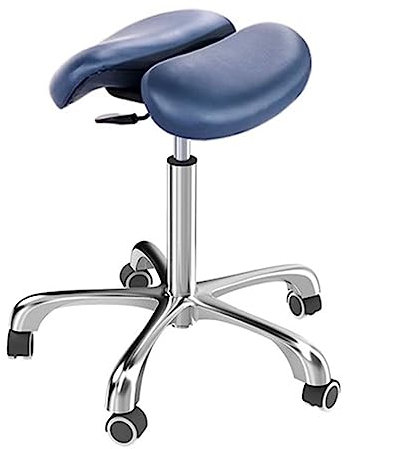 SXTYFBB Rollbarer Sattelhocker mit geteilter Sitzfläche, Sattelstuhl mit geteiltem Rollstuhl für Zahnarztstudios, Büros und Schönheitssalons, robuste ergonomische medizinische Hocker