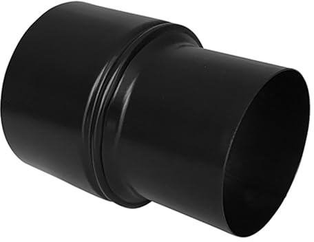 FIREFIX RES80/Ü12 Tuyau de poêle à granulés en acier inoxydable noir 80 à 120 mm