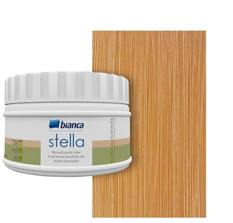 Bianca Stella Peinture de Meuble Premium Effet Bois pour Cuisine, Chêne, 250ml, Peinture de Meubles de Cuisine à Base d'Eau, Pour Toutes Surfaces & Plans de Travail de Cuisine
