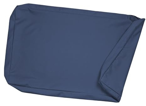 Fenteer Hundebettbezug, Hundekäfig-Polsterbezug (Dunkelblau), Bettzeug, Oxford-Stoff, leicht zu waschen, Ersatzbezug für Hundeschlafmatratze, 92cmx59cmx10cm