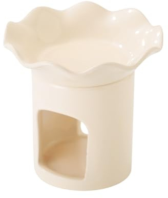 Candelador de luz de té de cerámica, té Light Wax Melt Melty - Difusor de luz de té | Elegante Candleholdery Warmer, Central rústica con diseño de para la decoración del hogar