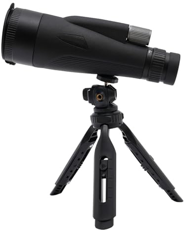 Monokulare Fernrohr Erwachsene Monokulares Teleskop mit Vergrößerung 12-36X x60mm Monoculare Vogelbeobachtungsbrillen für Wildtiere Vogelbeobachtung Wandern Jagd Camping (Schwarz)