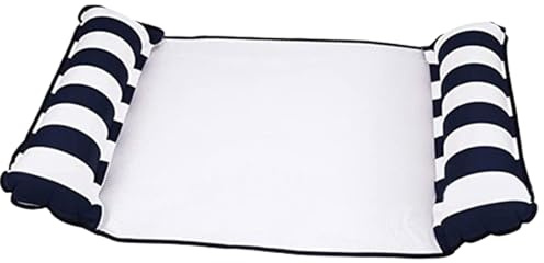 Blissbuilt Aufblasbares Schwimmbett 130cmX70cm,4 In 1 Luftmatratze Wasser Hängematte,Pool-Flöße Schwimmsessel für Erwachsene,Wasser Aufblasbar Schwimmmatratze für Partys,Sommer,Wasser,Strand