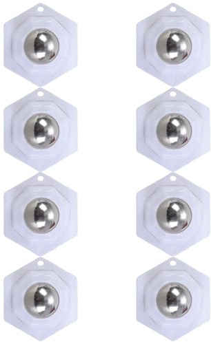 Set of 8 Practical Adhesive Round Castors for Furniture Featuring Sturdy Stainless Steel Beads for Easy Transport Home Furniture Accessories