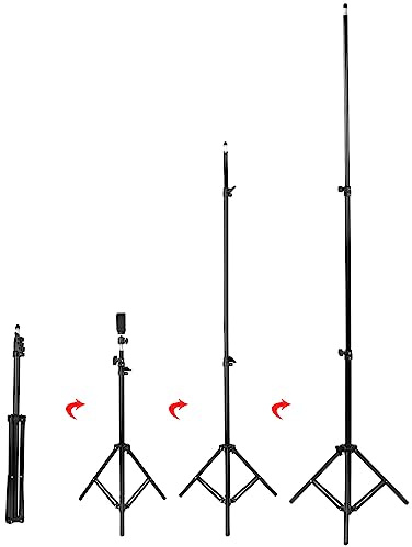 CHICIRIS Trípode Extensible de 200 Cm de 360 ​​Grados Totero del Teléfono Trípode Ajustable para Cámaras SLR Digitales Plegables para Entusiastas de la Fotografía Aleación de Aluminio