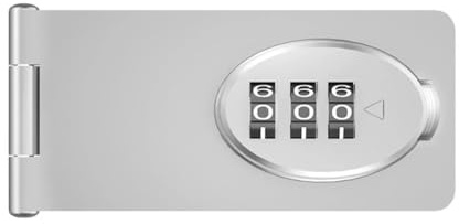 QOXEZY Lock Keyless Door Lock Additional Security Easy for Ideal for Outdoor and Bathroom with Combination and Crafted from Stainless Steel Made of rustproof