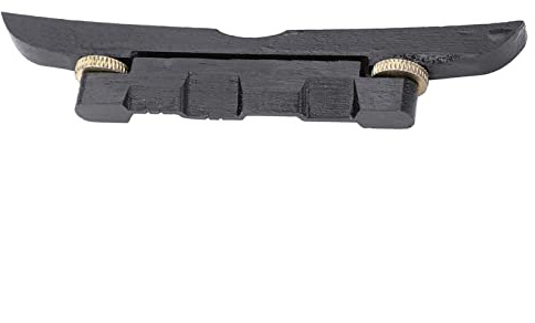 Mandolin Bridge | Adjustable Ebony Bridge for Mandolin/Mandola | Well - Made Musical Instrument Accessory | Enhanced Sound Transmission & Resilience