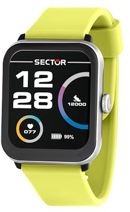 Sector No Limits Smartwatch Uomo, Digitale, 37 mm, Collezione S-08, Cinturino in Silicone