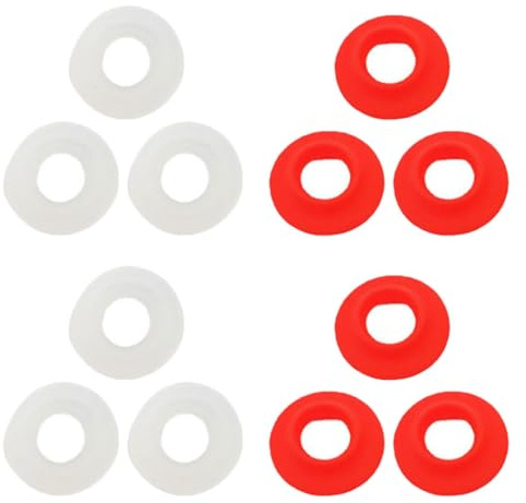 Toyvian Lot de 12 Joints D'étanchéité pour Bouchon de Bouteille à Bascule, Rondelles en Plastique Réutilisables, Étanches à L'air, Compatibles Bouteilles de Bière et Soda, 6 Rouges et 6
