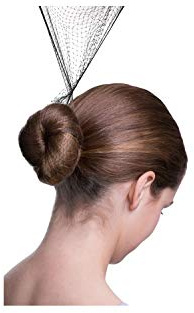 Bloch Paquete de 3 redes para el cabello unisex para adultos, color negro, uno