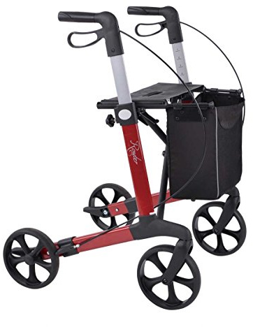 Rehasense Leichtgewicht Rollator Router weinrot Größe M