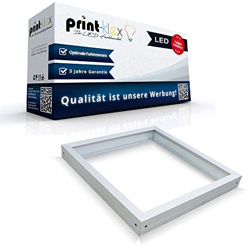 LED Panel Rahmen 30 x 30cm Deckeneinbaurahmen Deckenmontage Aufputz Weißerrahmen - Office Pro Serie