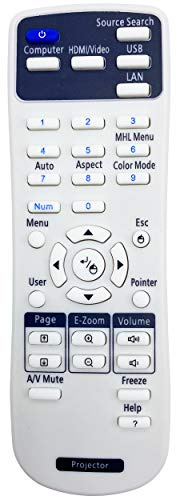 Leankle Universal Remote Controller for All Epson Business and Home Projectors 163136400, 164880600, 215572100, 217358900, 217702300, 218178800