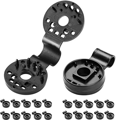 DETEX® 20x Befestigungsclips Sichtschutz Schattiernetze Schattiergewebe Zaunblende Windschutz Halter Halteklammern