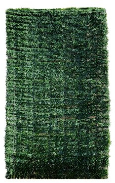 Garden Mile Hedge Screening Grass Leaf Trellis Panel Fence Privacy Screen for Garden Artificial Trellis Living Wall Panel Flower Expandable Trellis Privacy Fence Screening 180 x 60cm