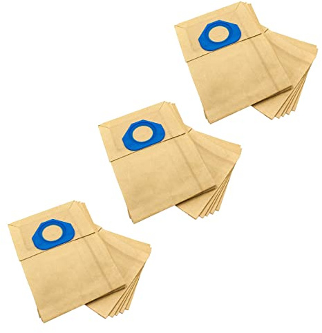 vhbw 30x sacchetto compatibile con Nilfisk 70GA, GA70, 84GS, GA-70, GM-80, GM90, GM80, GM-90 aspirapolvere - 34cm x 24cm color sabbia
