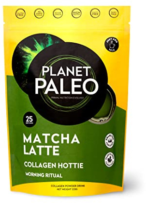 Pure Collagen - Matcha Latte (225g, 25 Servings) | Nutritious, Protein-Rich Coffee Alternative | Rich in Antioxidants & Amino Acids | Enhance Energy, Focus and Mood