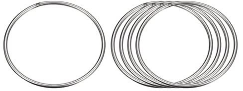 sourcing map 5Stk. 100mm(3.94) Äußerer Durchmesser 4mm Dicke Edelstahl O-Ringe Mehrzweck Metallgeschweißte O-Ringe Rundringe