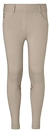 Dover Saddlery Riding Sport Kids' Pull-On Knee-Patch Breeches - Black - 10