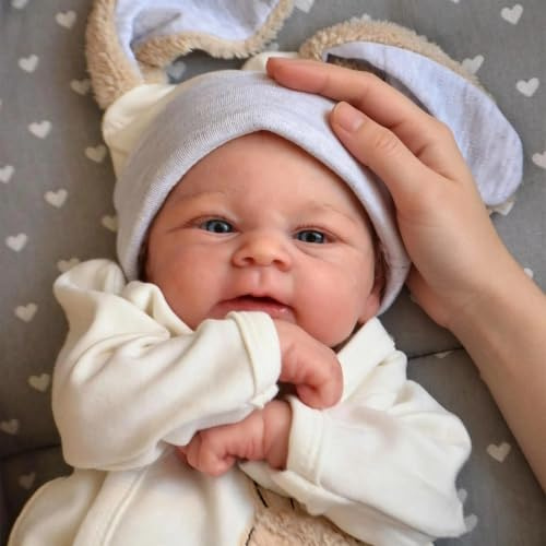 Zero pam Reborn Baby Puppen 20 Zoll Lebensechte Babypuppe Weichkörper Reborn Puppe Mit Haaren Schlafend Baby Puppen Wie Echt Puppe Ab 2 Jahre Mit Zubehör (Bauernhaus)