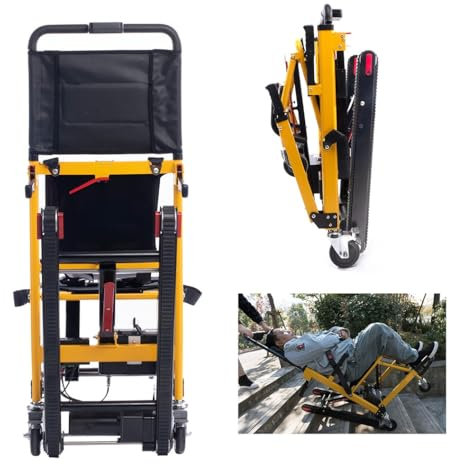 Treppensteiger-Rollstuhl, Treppenlift für ältere Menschen, tragbarer Treppenlift, Elektrorollstuhl, elektrischer Treppensteiger auf Raupen, zum Auf- und Absteigen von Treppen A