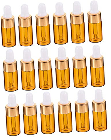 MERRYHAPY 25 Pièces Lot De Flacons Compte-gouttes Vides En Verre Pour Huiles Essentielles Et Voyages