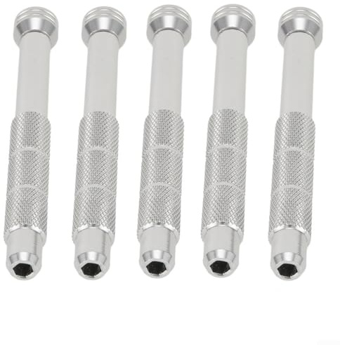 5 piezas de herramientas de reparación de mango de destornillador magnético de precisión, para puntas hexagonales de 4 mm, para tornillos de reparación electrónica y soporte de brocas de accesorios