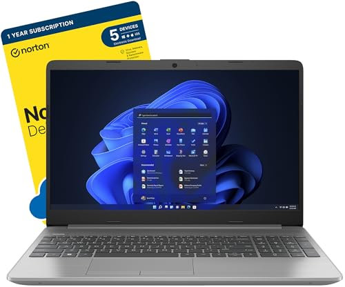 MESH Computers HP 255 G10 15.6-inch Full HD Laptop (AMD Ryzen 5 7530U, 16 GB RAM, 256 GB SSD, Wi-Fi 6, Windows 11 Home) includes FREE Norton 360 Deluxe Anti Virus