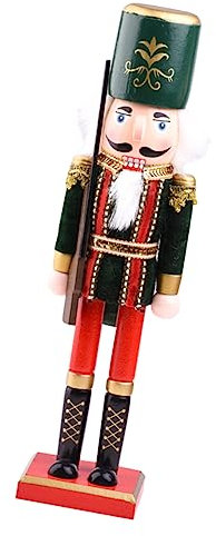 Amosfun Lot De 3 Décorations De Casse-Noisette en Forme De Carte Signe De Fougères Décoration De Noël Fournitures De Décoration De Casse-Noisette Bar Extérieur Électrique Centres De