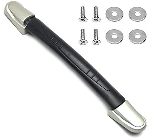 Koffergriff, Gepäckgriff 223 x 26 mm (L x B) Gepäck-Werkzeugkasten, Trolley, Instrumentenkoffer for Koffer, Schwarz, 1 Stück
