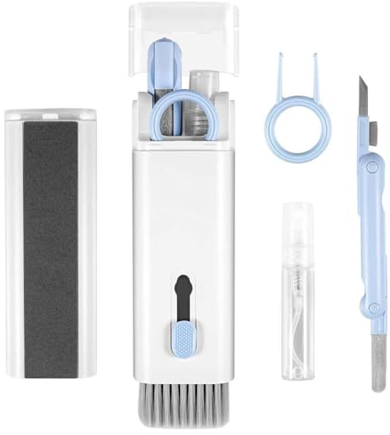 Keyboard Cleaning Kit Laptop Cleaner,7-in-1 Computer Screen Cleaning Brush Tool,Earphones Cleaning&Pen Keycap Puller Set,Multifunctional Cleaning Kit for Monitor,Cell Phone,Headset,Laptop