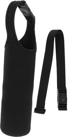 BESTonZON Housse Bouteille Néoprène Portable avec Sangle Manchon pour Gourde Acier Inoxydable ou Plastique de Transport Pratique pour Randonnée Camping et Activités Extérieures