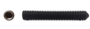 100 Vis Sans Tête 6 Pans Creux à Bout Pointeau STHC 10 x 80 mm - DIN 914-45H - Brut - D-Work